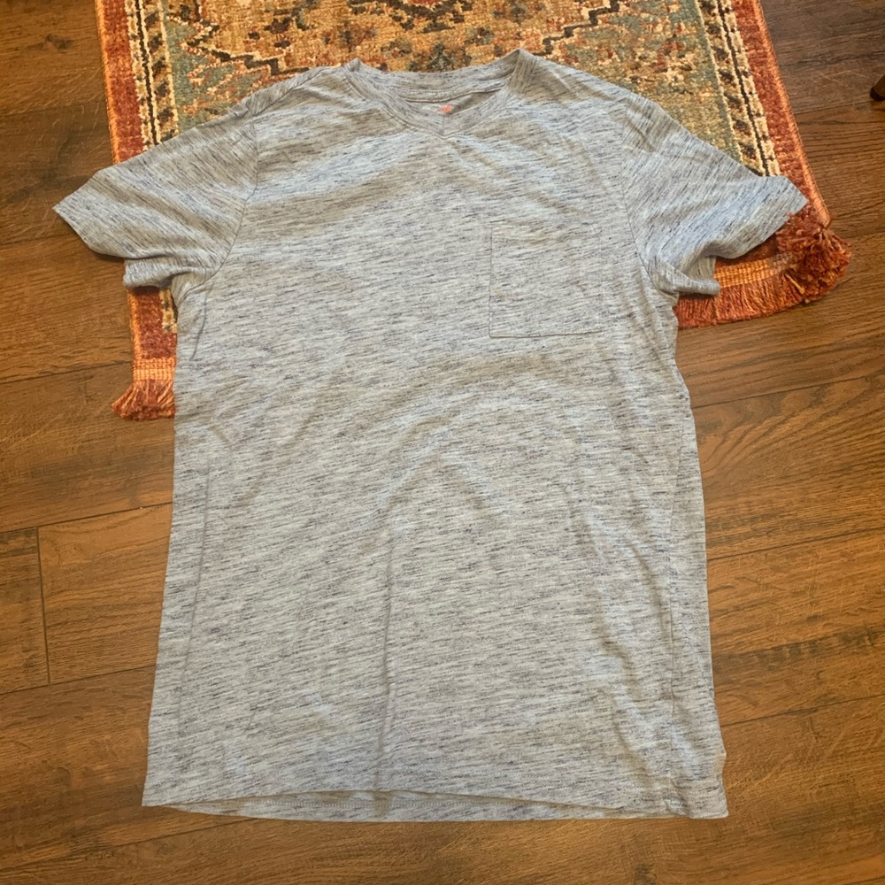 Cat and Jack Boys XXL Pocket Tee Blue Heather